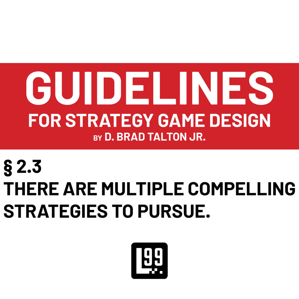 § 2.3 - There are multiple compelling strategies to pursue.