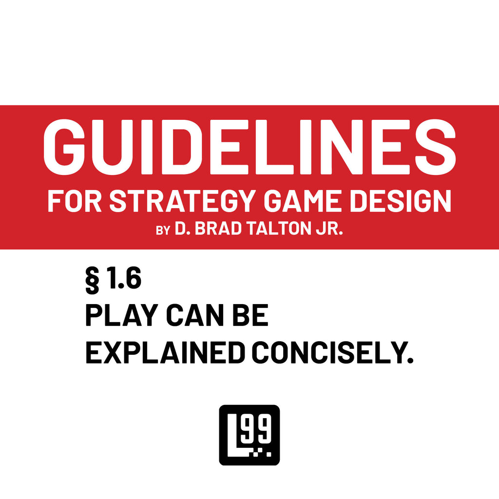 § 1.6 - Play can be explained concisely.